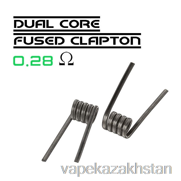 Vape Kazakhstan Wotofo Comp Wire - Prebuilt Coils 0.28ohm Dual Core Fused Clapton - Pack of 10